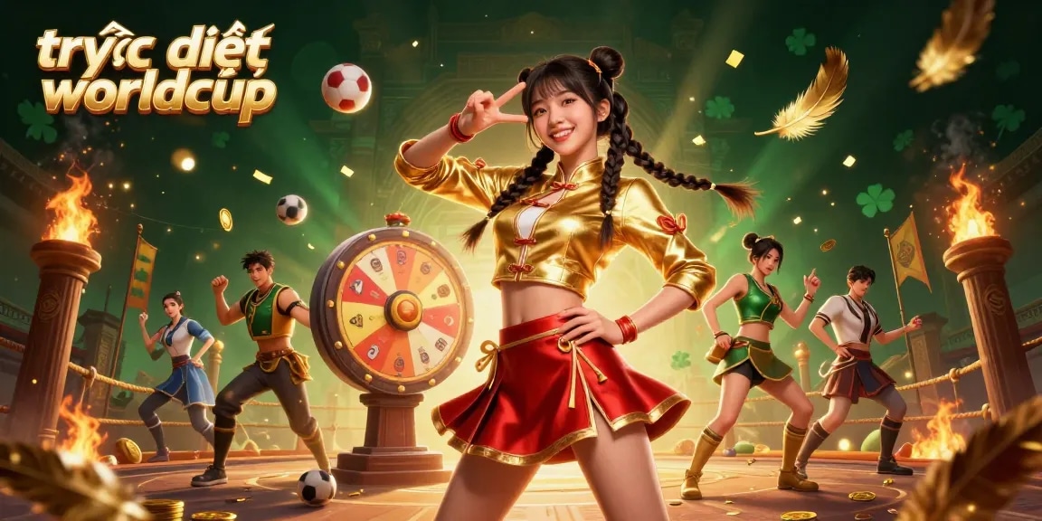 Experience trực tiếp worldcup with exciting sports betting visuals, showcasing dynamic action and rich colors.