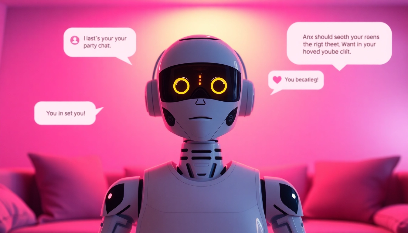 Engaging chatbot interface for sex AI chat, showcasing vibrant interaction and warmth.