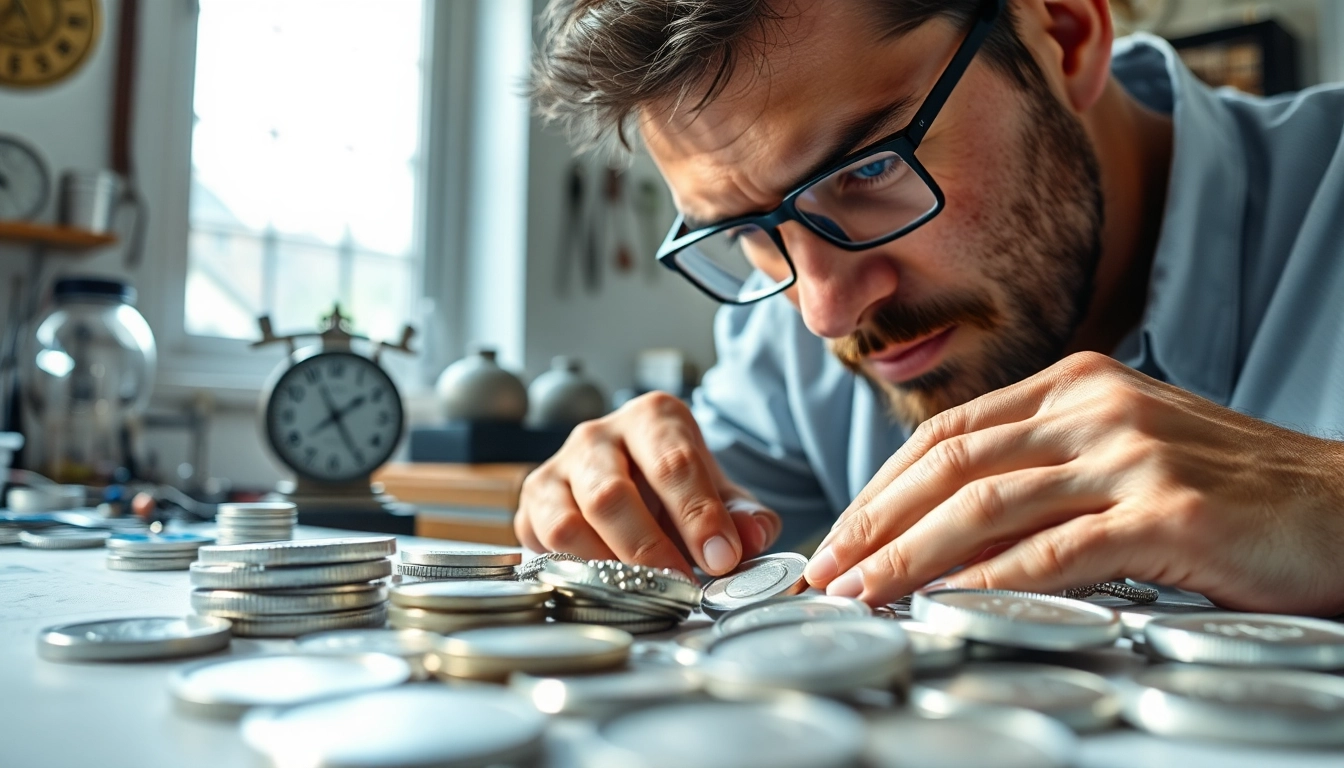 Valutazione compro argento in un laboratorio di gioielleria professionale