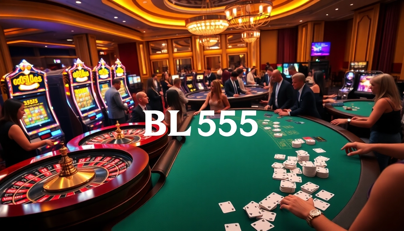 Experience the thrilling world of gambling at BL555, featuring vibrant casino games and an exciting atmosphere.