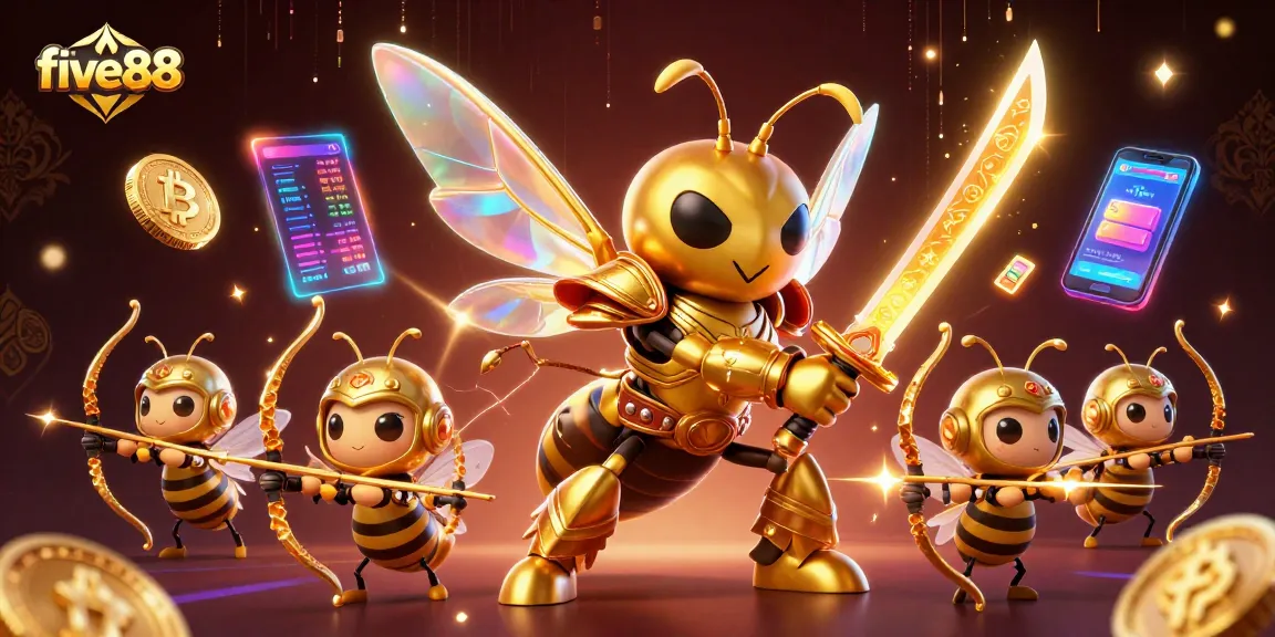 Engage in exciting gameplay with five88 through vibrant 3D casino elements and immersive characters.
